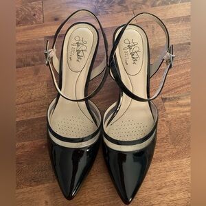 Lifestide Patton leather black heels